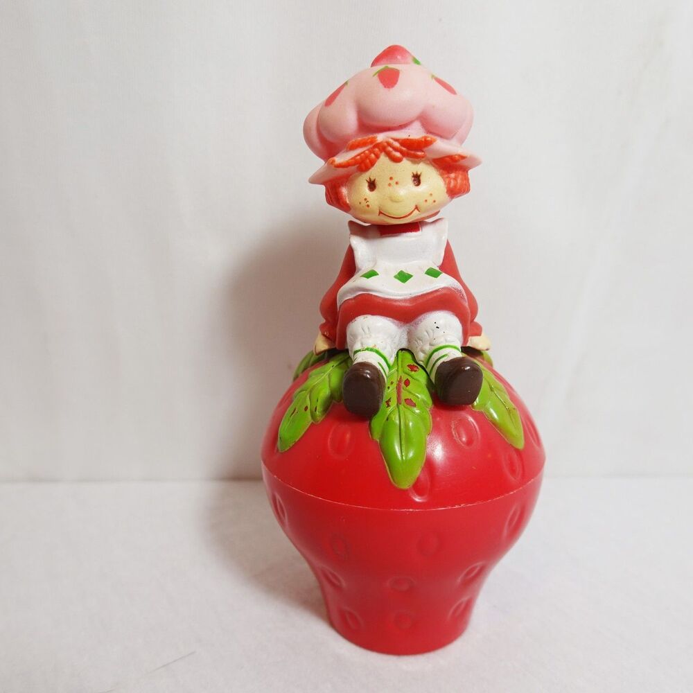 VTG 1981 American Greetings Strawberry Shortcake Berry Working Music Box Mirror